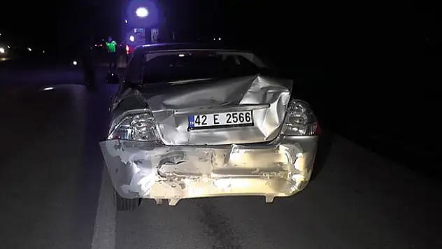Konya'da tır otomobile arkadan çarptı: 3 yaralı