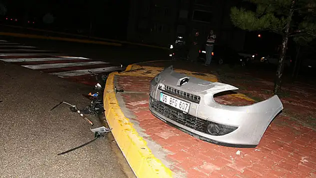 Konya'da tıra arkadan çarpan sürücü otomobili bırakıp kaçtı