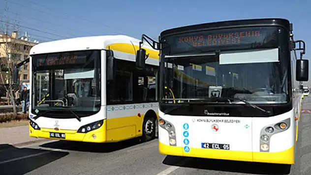 Konya'da toplu ulaşımda hafta sonu tarifesi değişmedi! Yasağın olduğu günlerde...