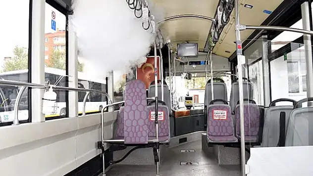 Konya'da toplu ulaşımda yeni nesil dezenfeksiyon dönemi