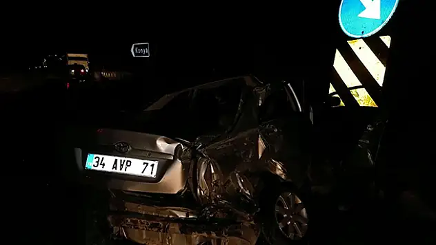 Konya'da trafik kazası: 1 ölü, 2 yaralı