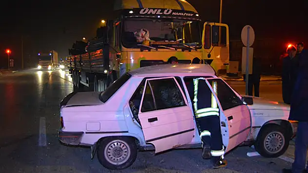 Konya'da trafik kazası : 1 yaralı