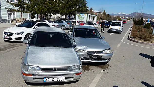 Konya'da trafik kazası: 1 yaralı