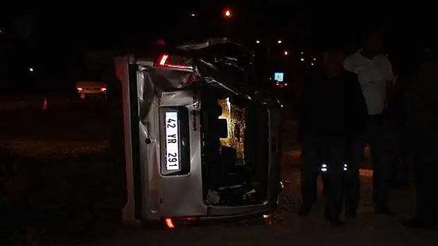 Konya'da trafik kazası: 2 yaralı