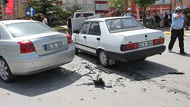 Konya'da trafik kazası: 2 yaralı