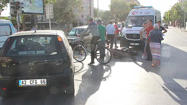 Konya'da trafik kazası: 2 yaralı