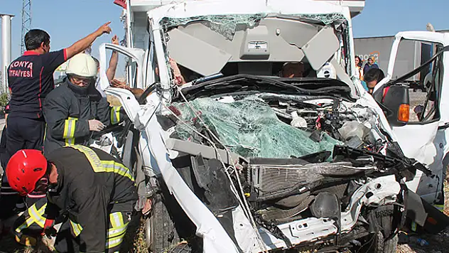 Konya'da trafik kazası: 2 yaralı