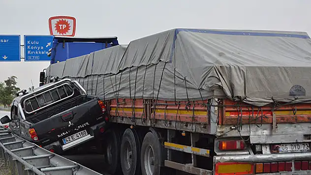 Konya'da trafik kazası: 2 yaralı