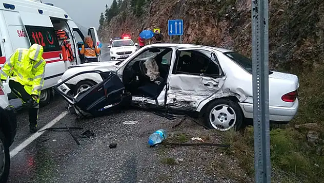 Konya'da trafik kazası: 2 yaralı
