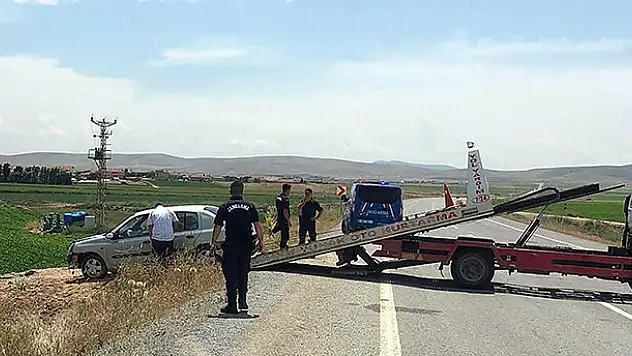 Konya'da trafik kazası: 2 yaralı