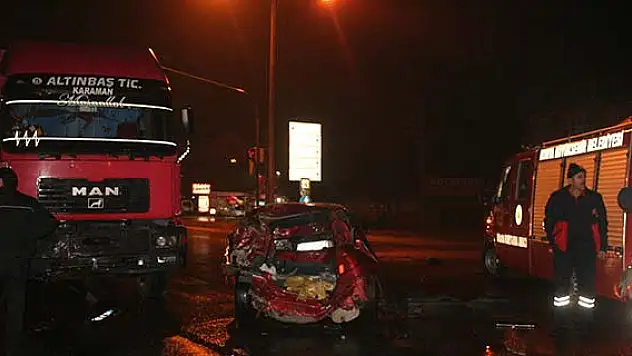 Konya'da trafik kazası: 2 yaralı