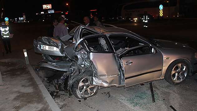 Konya'da trafik kazası: 4 yaralı