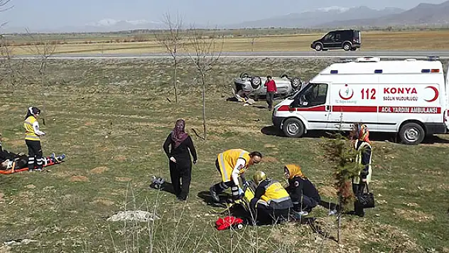 Konya'da trafik kazası: 4 yaralı