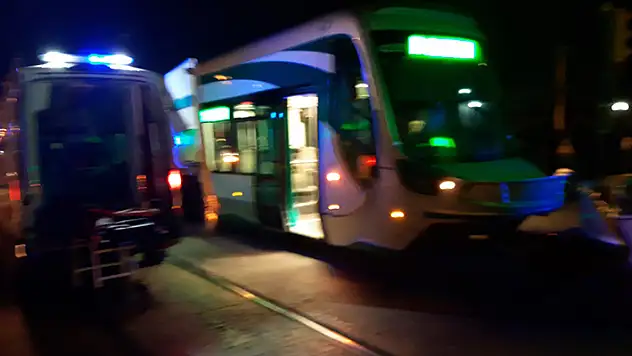 Konya'da tramvay kazası! Üniversite öğrencisi yaralandı
