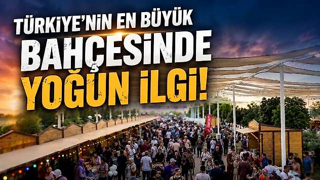 Konya'da Türkiye'nin en büyük bahçesi açıldı