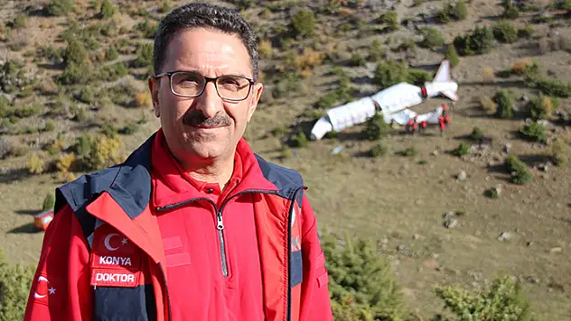 Konya'da uçak kazası tatbikatı gerçeğini aratmadı