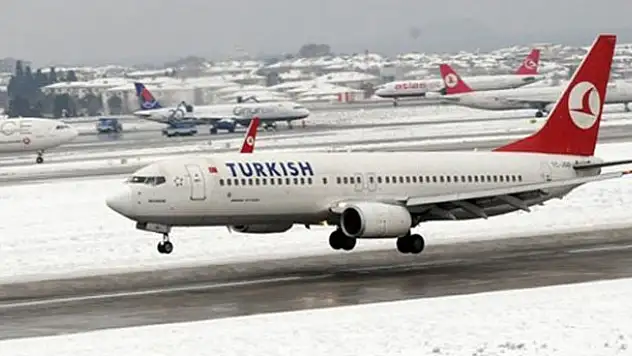 Konya'da uçuşlara kar engeli-İşte iptal edilen seferler
