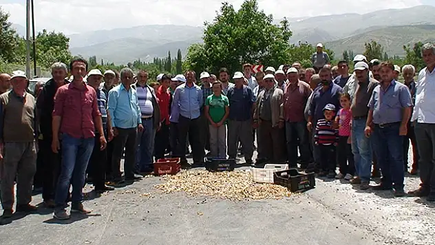 Konya'da üreticiler yol kapatma eylemi yaptı
