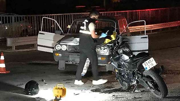 Konya'da üst geçitte korkutan kaza