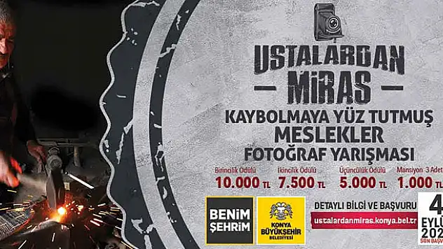 Konya'da, 'Ustalardan Miras' fotoğraf yarışması
