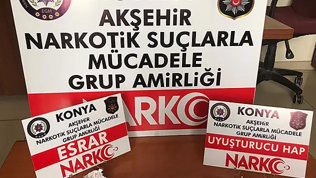 Konya'da uyuşturucu kullanılan kahvehaneye baskın