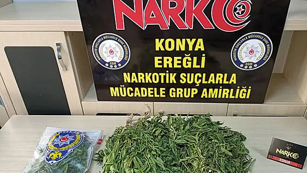 Konya'da uyuşturucu operasyonu: 1 şüpheli gözaltında