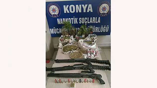 Konya'da uyuşturucu operasyonu