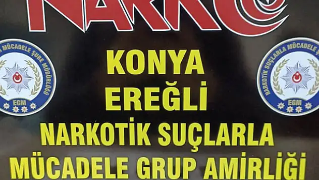 Konya'da uyuşturucu operasyonu: 3 gözaltı