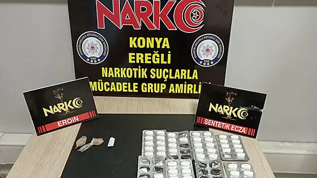 Konya'da uyuşturucu operasyonu! 3 kişi tutuklandı