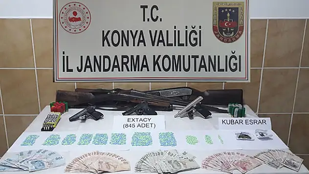 Konya'da uyuşturucu operasyonu: 6 gözaltı
