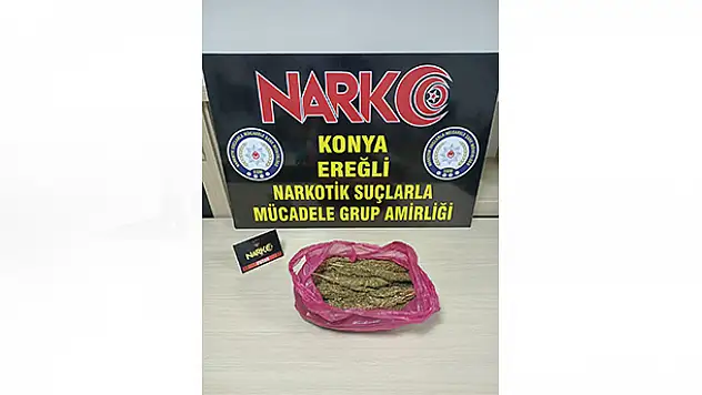 Konya'da uyuşturucu operasyonu! 816 gram esrar ele geçirildi