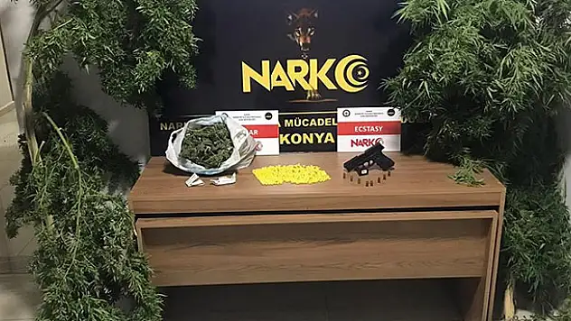Konya'da uyuşturucu operasyonu: 9 gözaltı