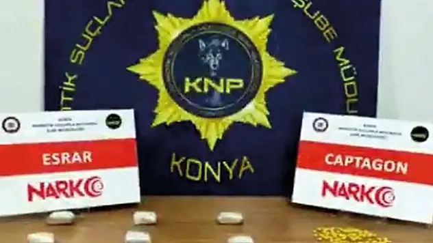 Konya'da uyuşturucu operasyonunda 3 kişi yakalandı