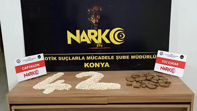 Konya'da uyuşturucu operasyonunda 8 şüpheli gözaltına alındı