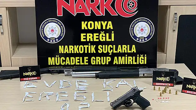 Konya'da uyuşturucu satıcılarına operasyon: 5 tutuklama