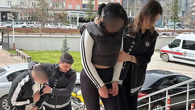 Konya'da uyuşturucuyu öyle bir yere sakladı ki!