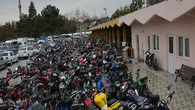 Konya'da yakalanan yüzlerce motosiklet hurda işletmesine gönderildi