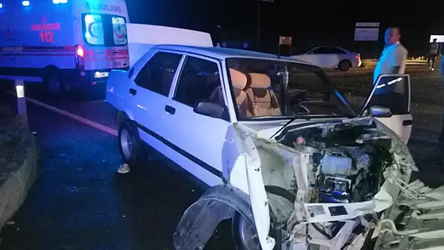Konya'da yan yoldan çıkan otomobil kazaya sebep oldu: 1 yaralı
