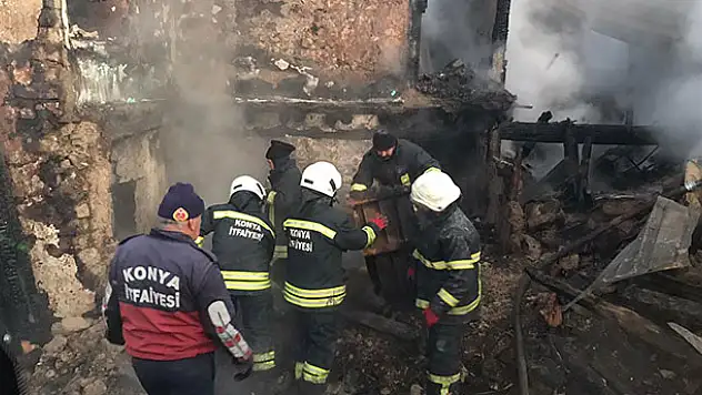 Konya'da yangın faciası: aynı aileden 3 ölü!