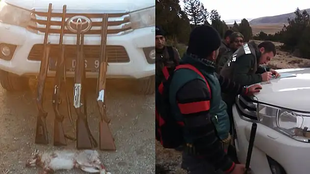 Konya'da yasa dışı avlanan 35 kişiye 23 bin lira ceza
