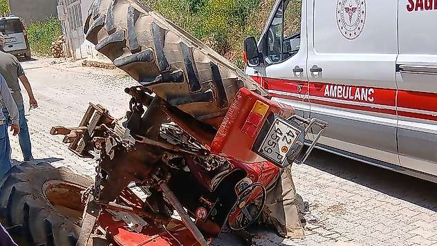 Konya'da yaşanan acı olayda traktörün sürücüsü kurtarılamadı
