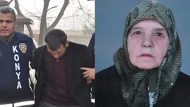 Konya'da yaşlı kadın cinayetinin şüphelisi yakalandı