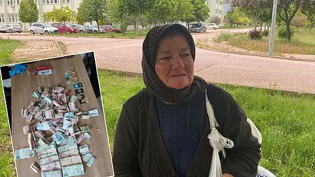 Konya'da yaşlı kadının ot toplarken kaybettiği 400 bin liralık para ve altın, çöpte bulundu

