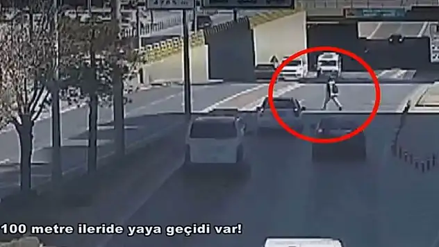 Konya'da yayaların karıştığı trafik kazaları KGYS kameralarınca görüntülendi

