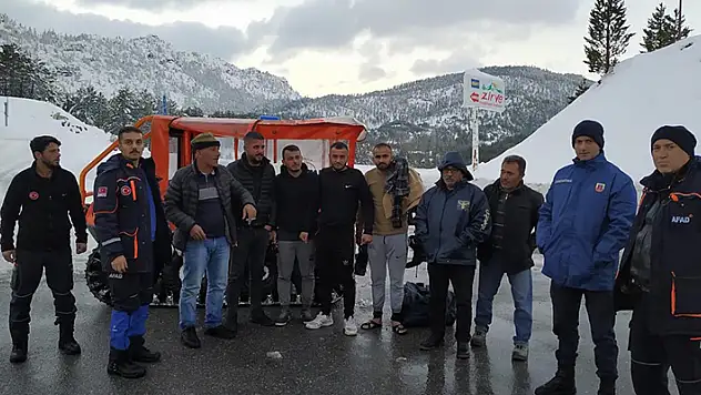 Konya'da yaylada mahsur kalan 3 kişi kurtarıldı