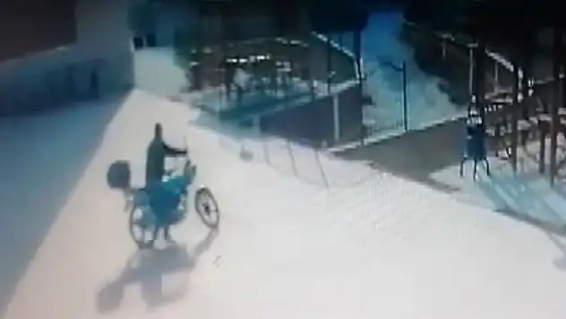 Konya'da yemek siparişi getiren kuryenin motoru çalındı