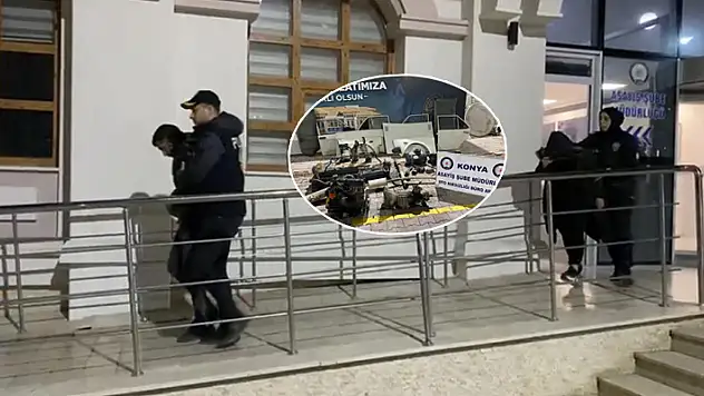 Konya'da yeni evlenen hırsızlık şüphelisi çifti cezaevi ayırdı
