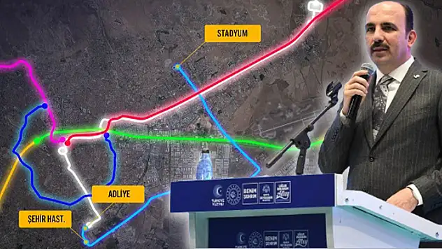 Konya'da yeni tramvay hattının temeli atılıyor