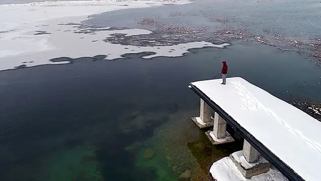 Konya'da yoğun kar baraj ve göllere umut oldu, kuraklık stresi azaldı