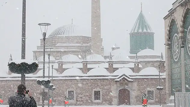 Konya'da yoğun kar yağışı